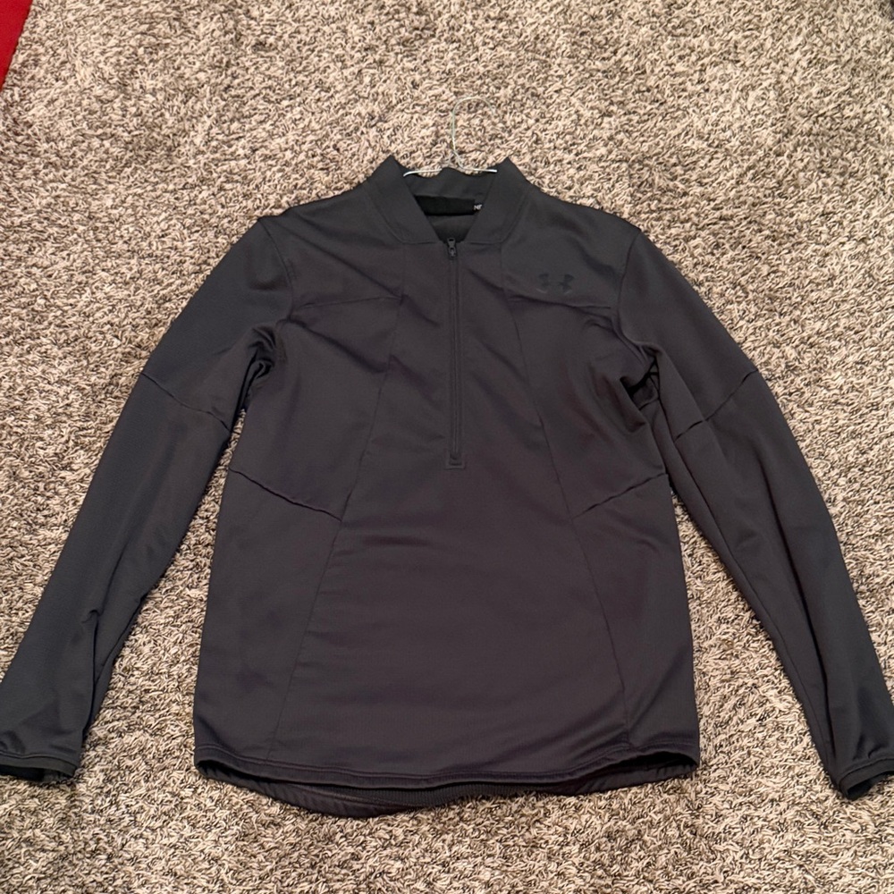 Under Armour Green Men's Quarter-Zip Performance Cold Gear Pullover